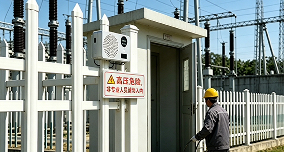 变电站高压室入口