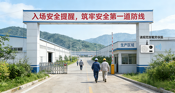 生产区域入口警示