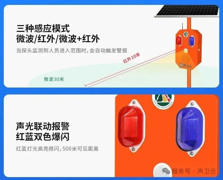 WT-W25森林防火太阳能语音宣传杆