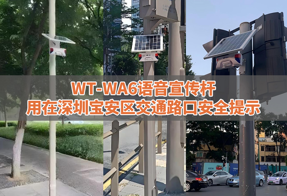 交通安全案例|WT-WA6用在深圳宝安区交通路口安