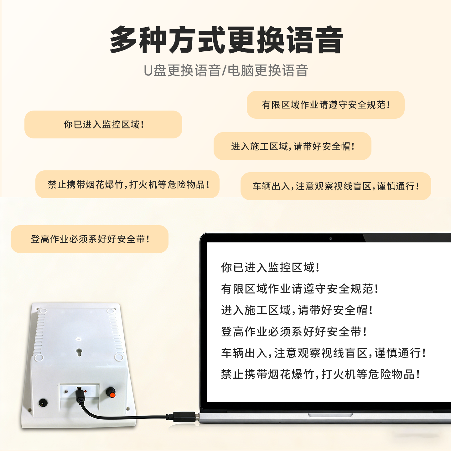 WT-P13智能感应语音播报器